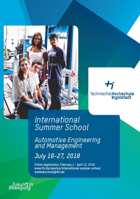 International Summer School during 16-27 July 2018 at Germany