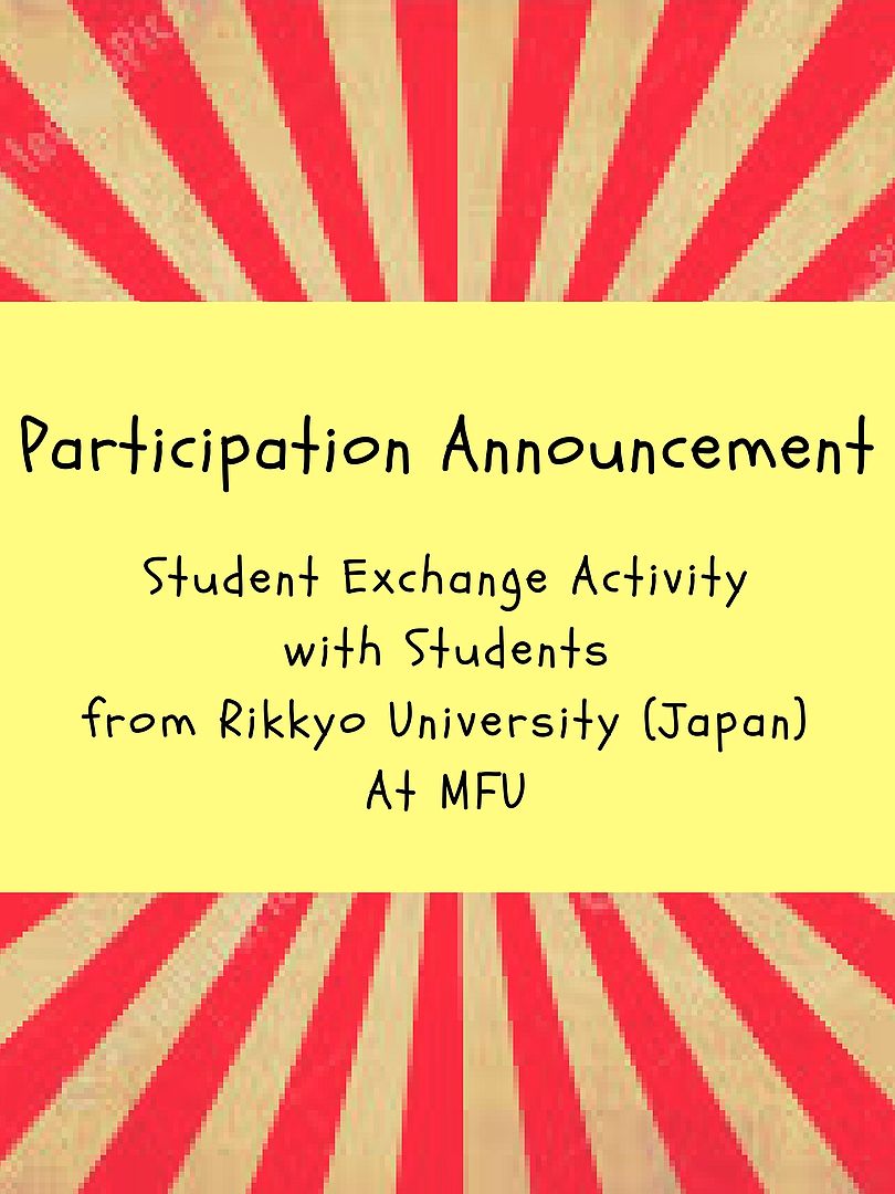 Participation Announcement Student Exchange Activity with Students from Rikkyo University (Japan)