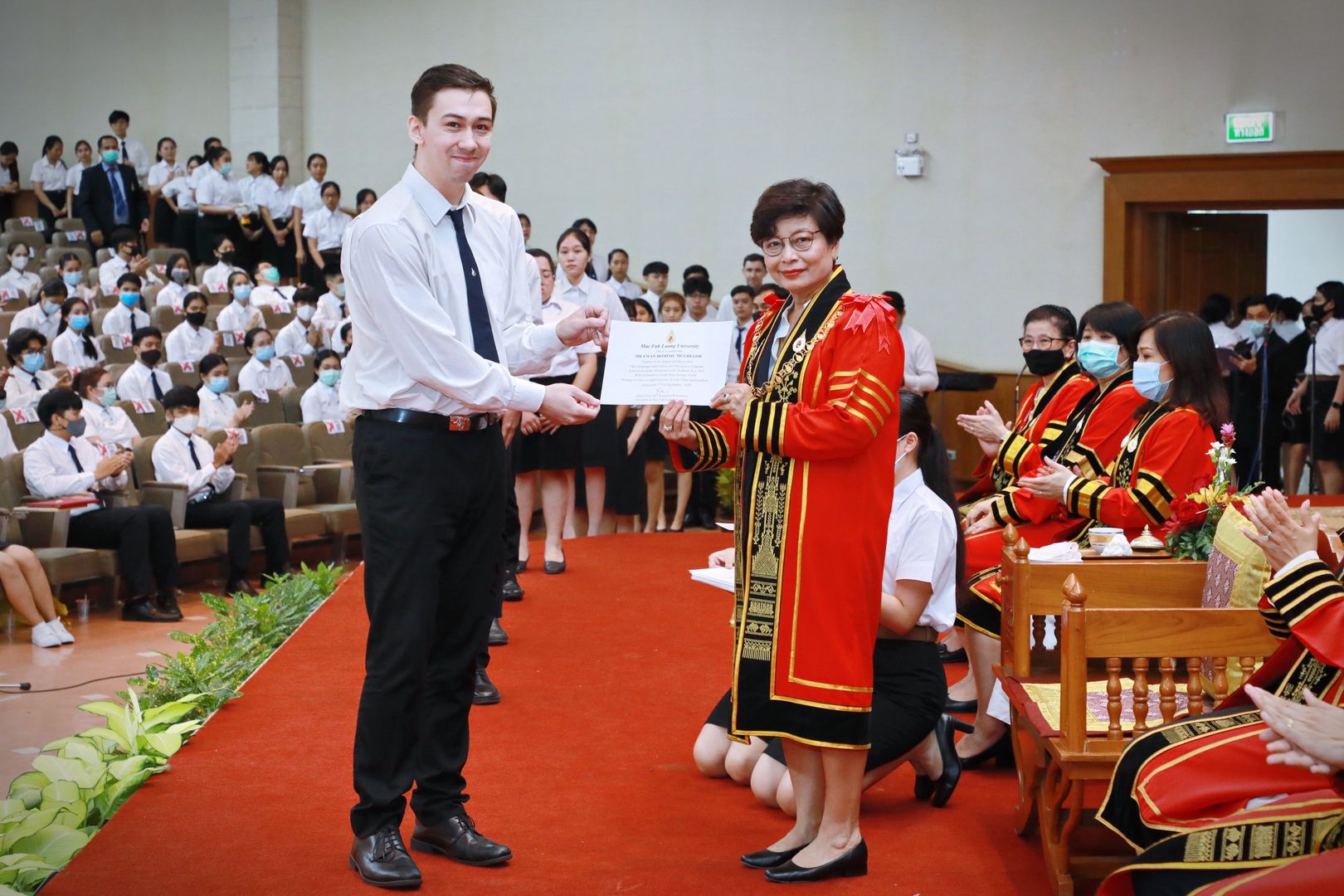 International Students Recieve Certificates for Academic Distinction in the Academic Year 2019