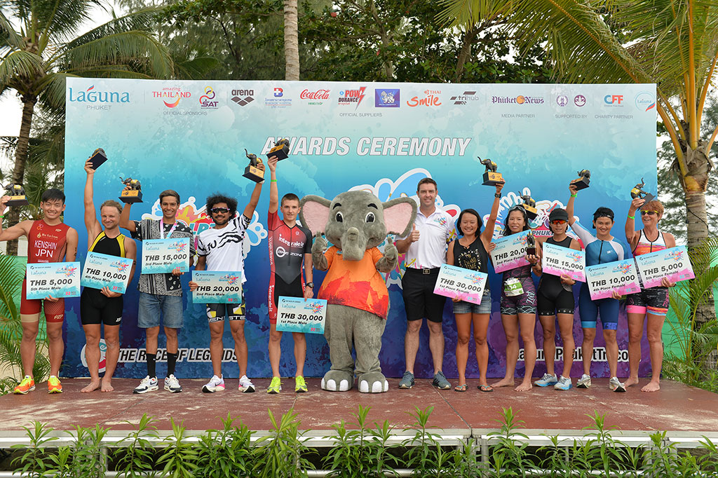 MFU Students Win Prizes in the 27th Laguna Phuket Triathlon