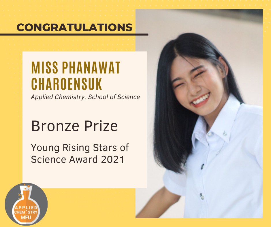 Applied Chemistry Student Wins the Bronze Prize Young Rising Stars of Science Award 2021