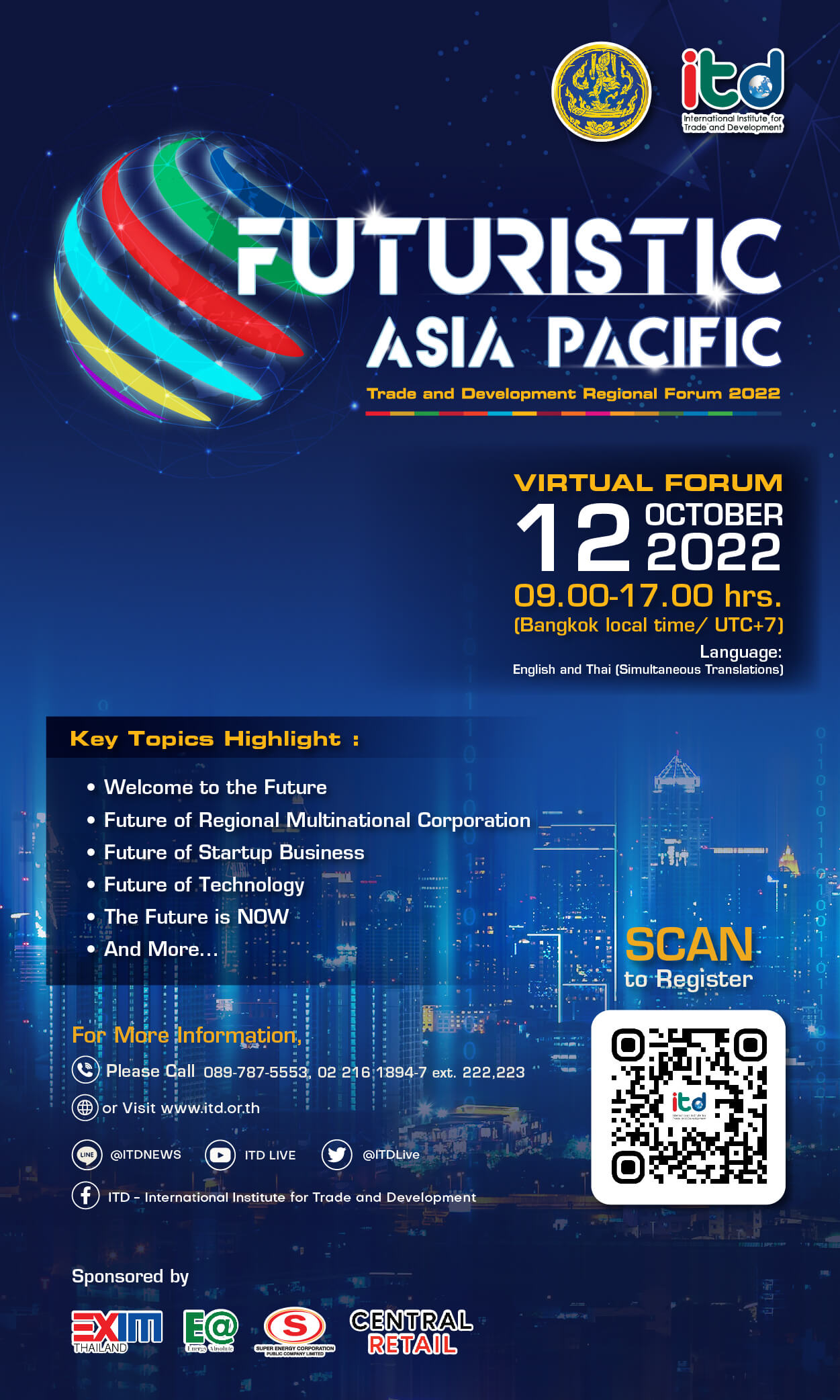 Trade and Development Regional Forum 2022 “Futuristic Asia-Pacific”