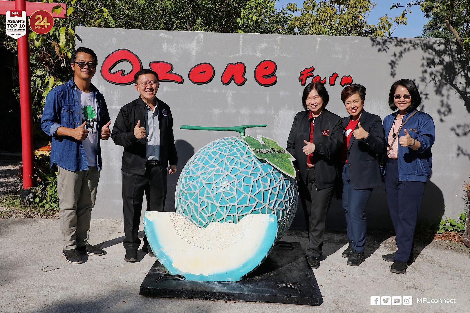 Secretary of the Minister of Higher Education, Science, Research, and Innovation Visits Ozone Farm and Akha Jungle Coffee Received Support from MFU Science Park