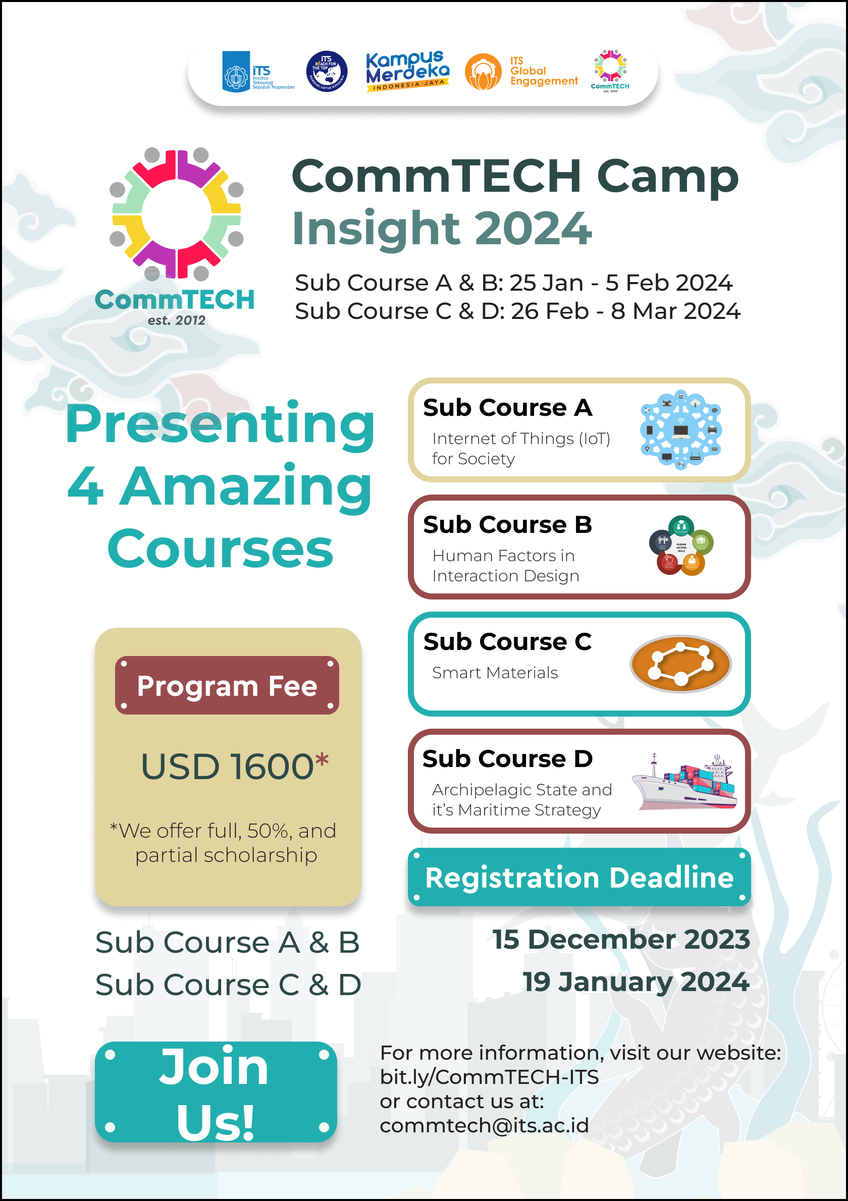 CALL FOR PARTICIPANTS: CommTECH Camp Insight 2024 “Solving Local Problems with Global Knowledge”
