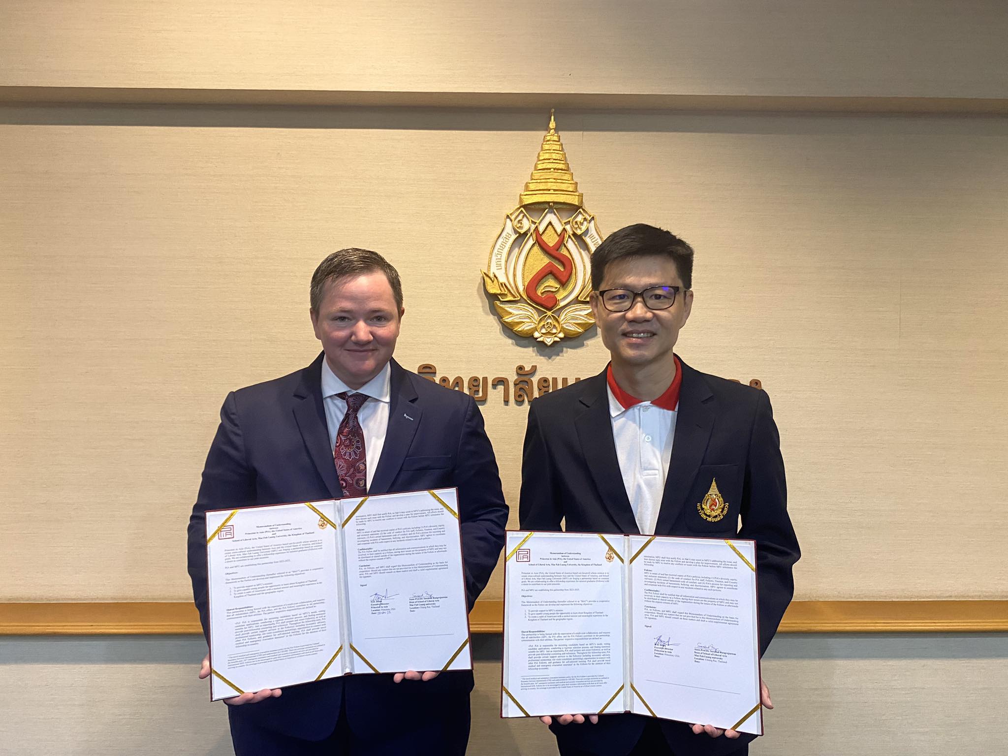 Mae Fah Luang University and Princeton in Asia Strengthen Ties with MoU Signing Ceremony