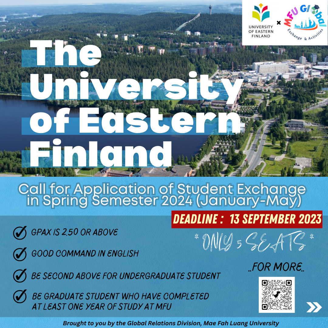 CALL FOR APPLICATION: Spring Semester 2024 Exchange Programme at The University of Eastern Finland, Finland