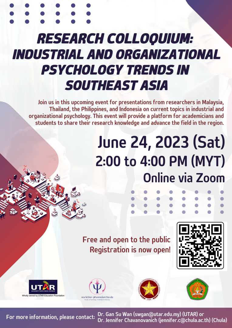 Call for Participations: Research Colloquium: Industrial and Organisational Psychology Research Trends in Southeast Asia