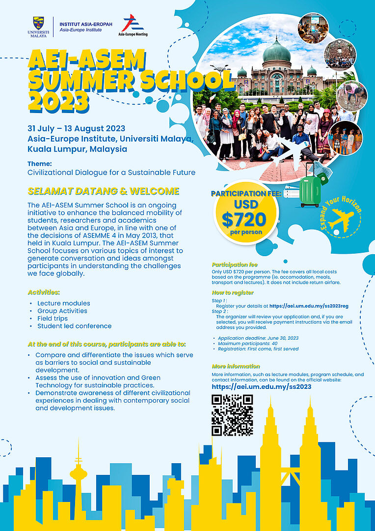 CALL FOR APPLICATION: Student Exchange Programme “AEO-ASEM Summer School 2023”