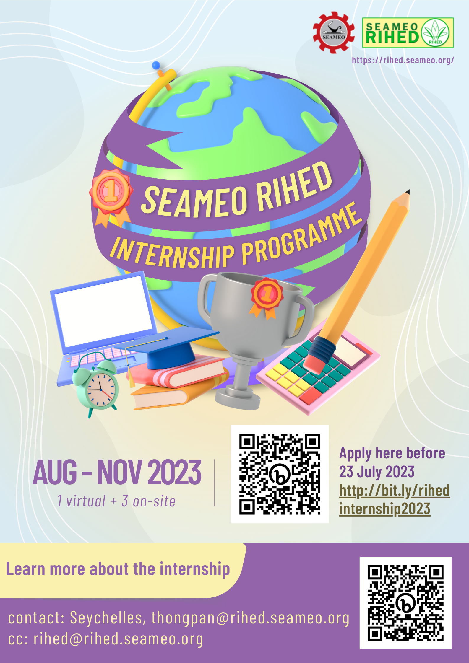 Call for Internship 2023: SEAMEO RIHED