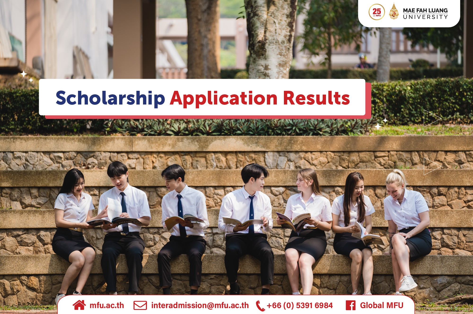 MFU Scholarships for International Student Result Announcement