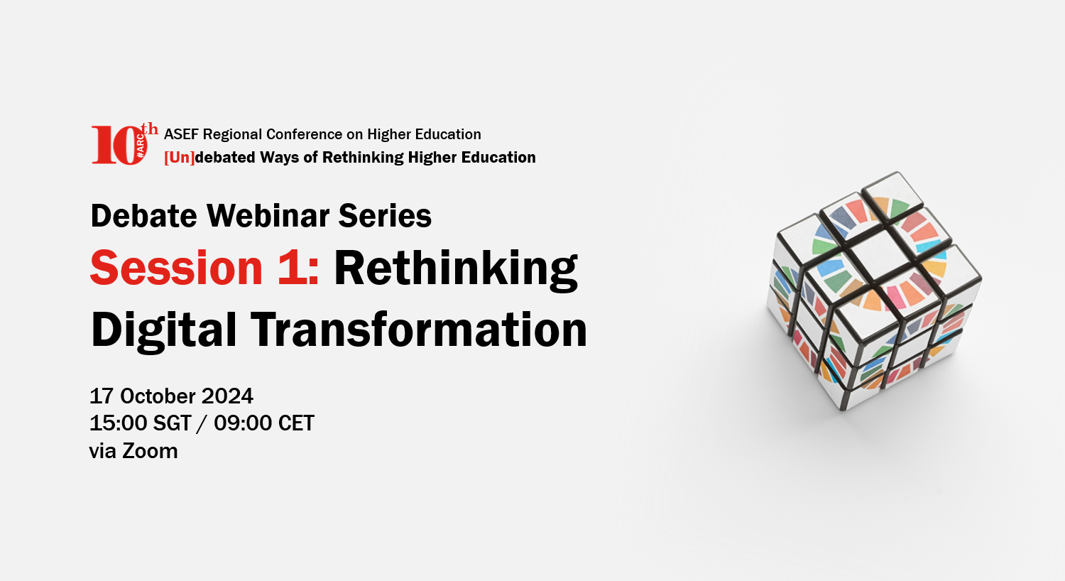 Register Now! ARC10 Debate Webinar 1: Rethinking Digital Transformation