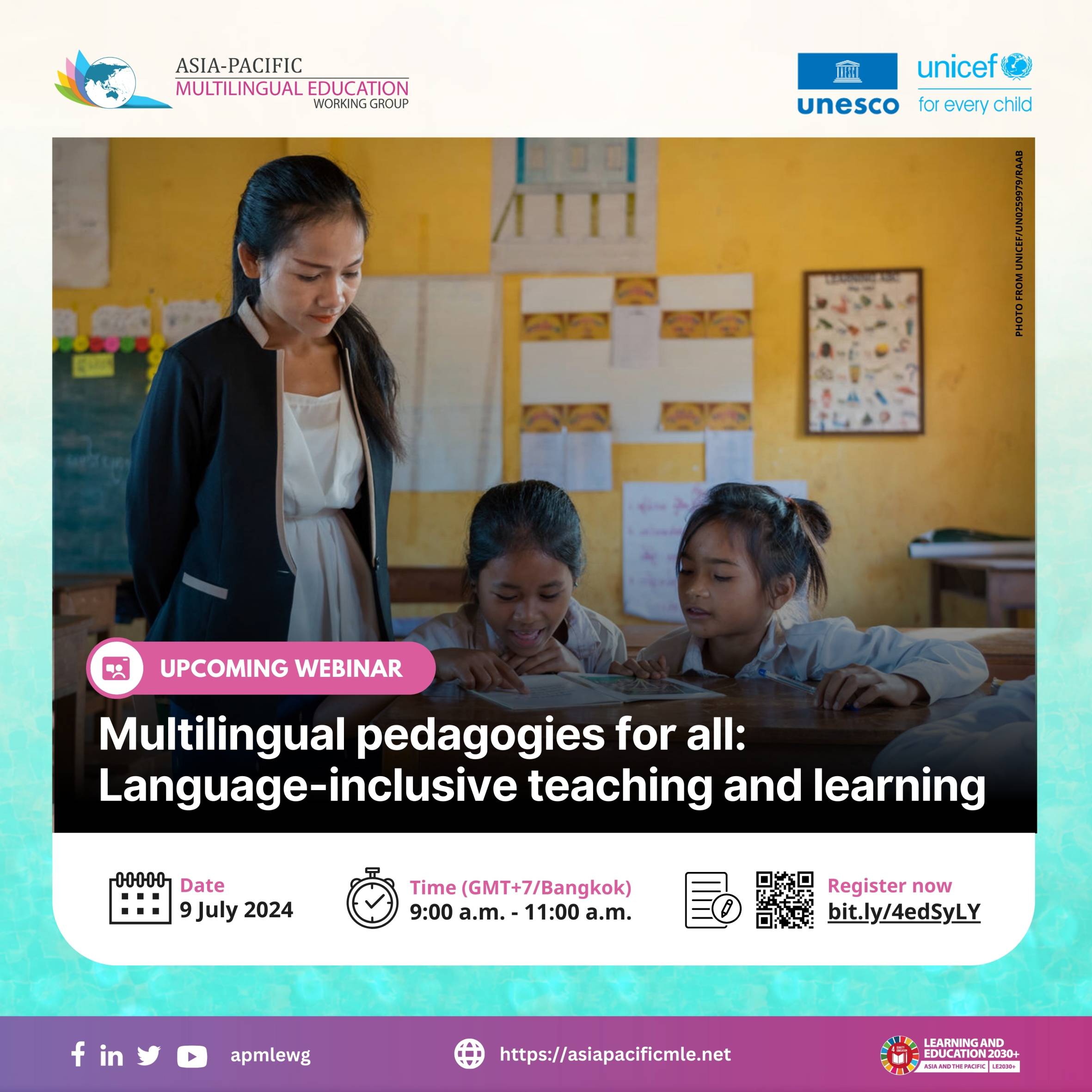 Invitation to Webinar on Multilingual Pedagogies