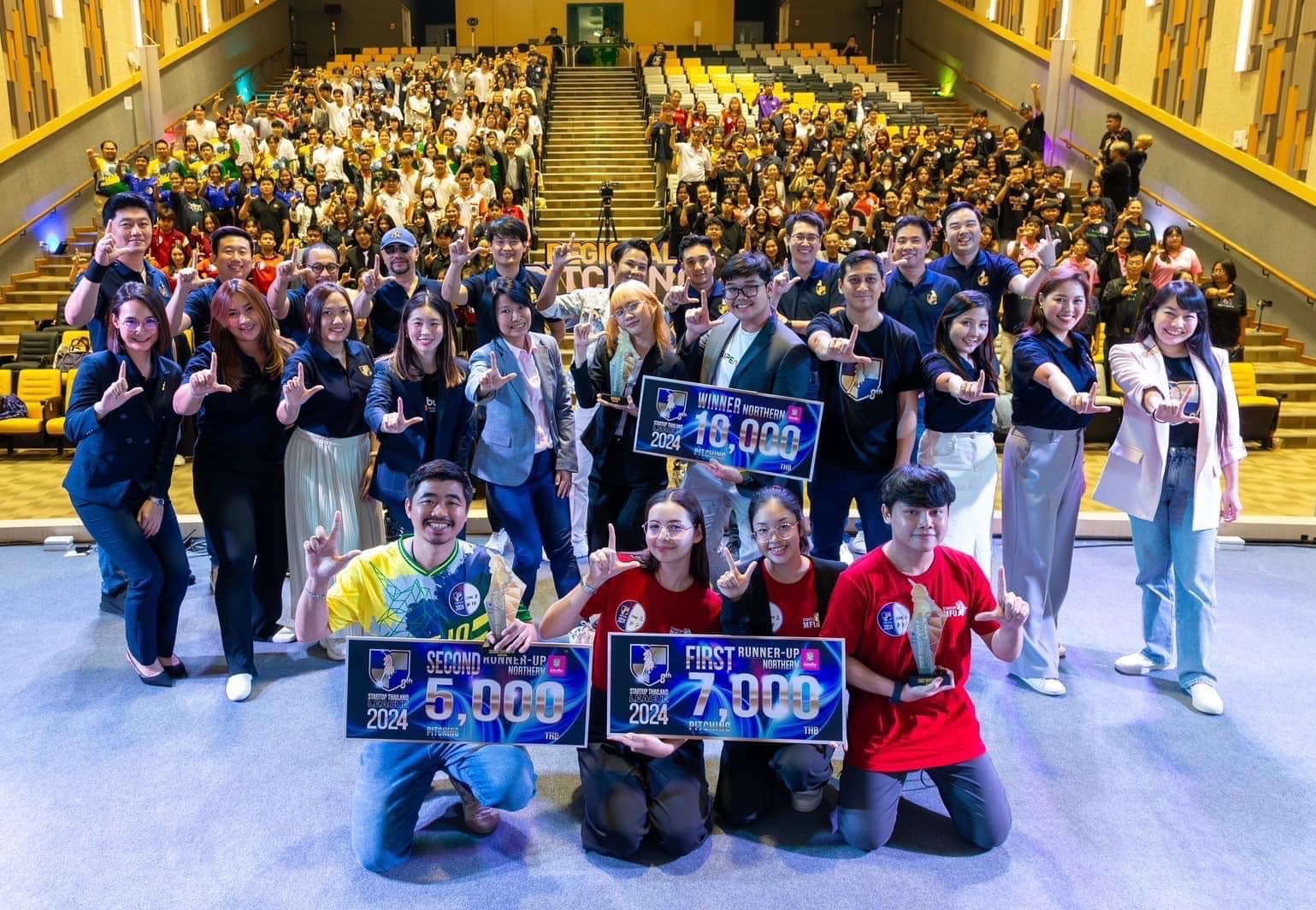 MFU Students Secure Top Awards at the Regional Pitching Round of Startup Thailand League 2024