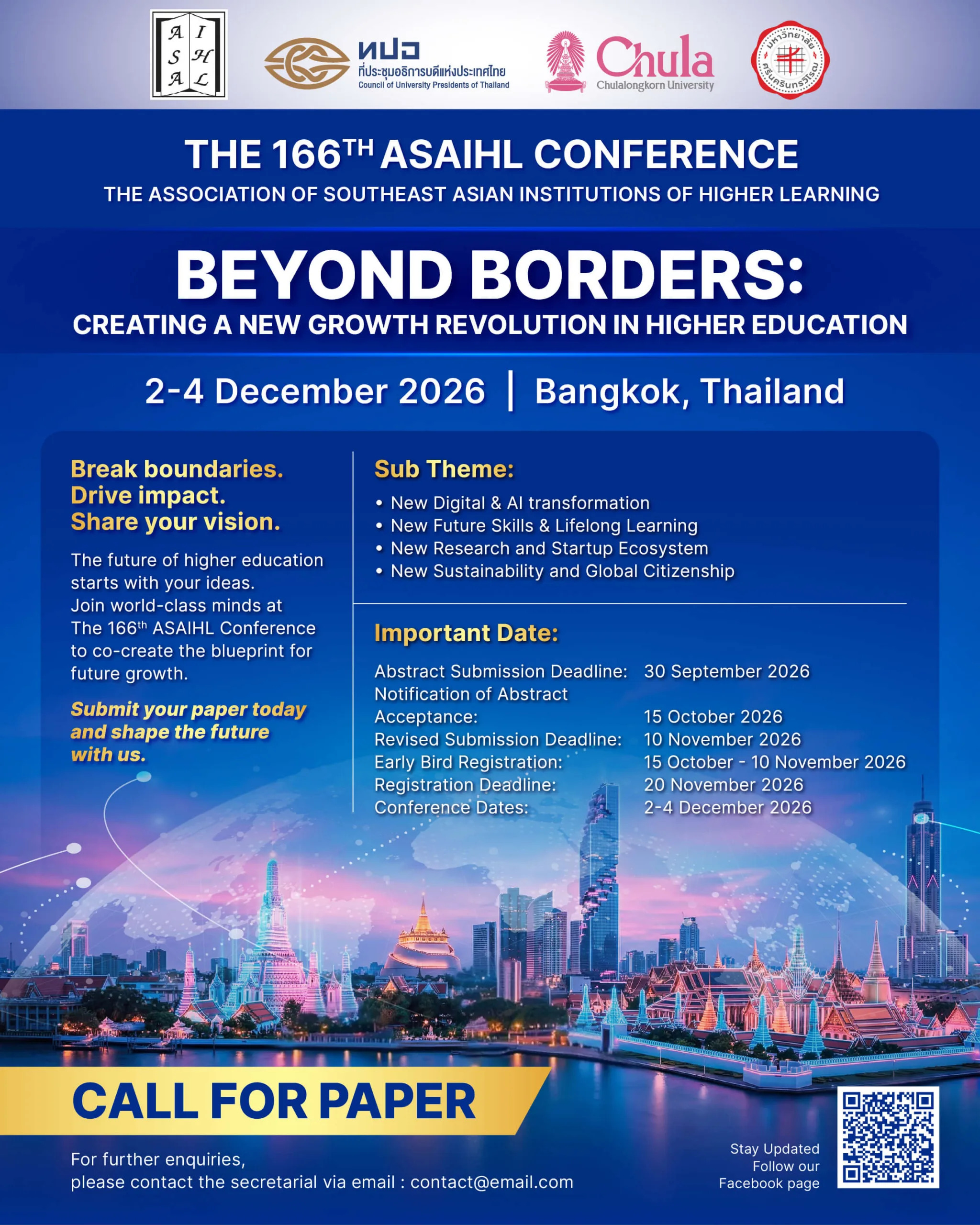The 166th ASAIHL Conference
