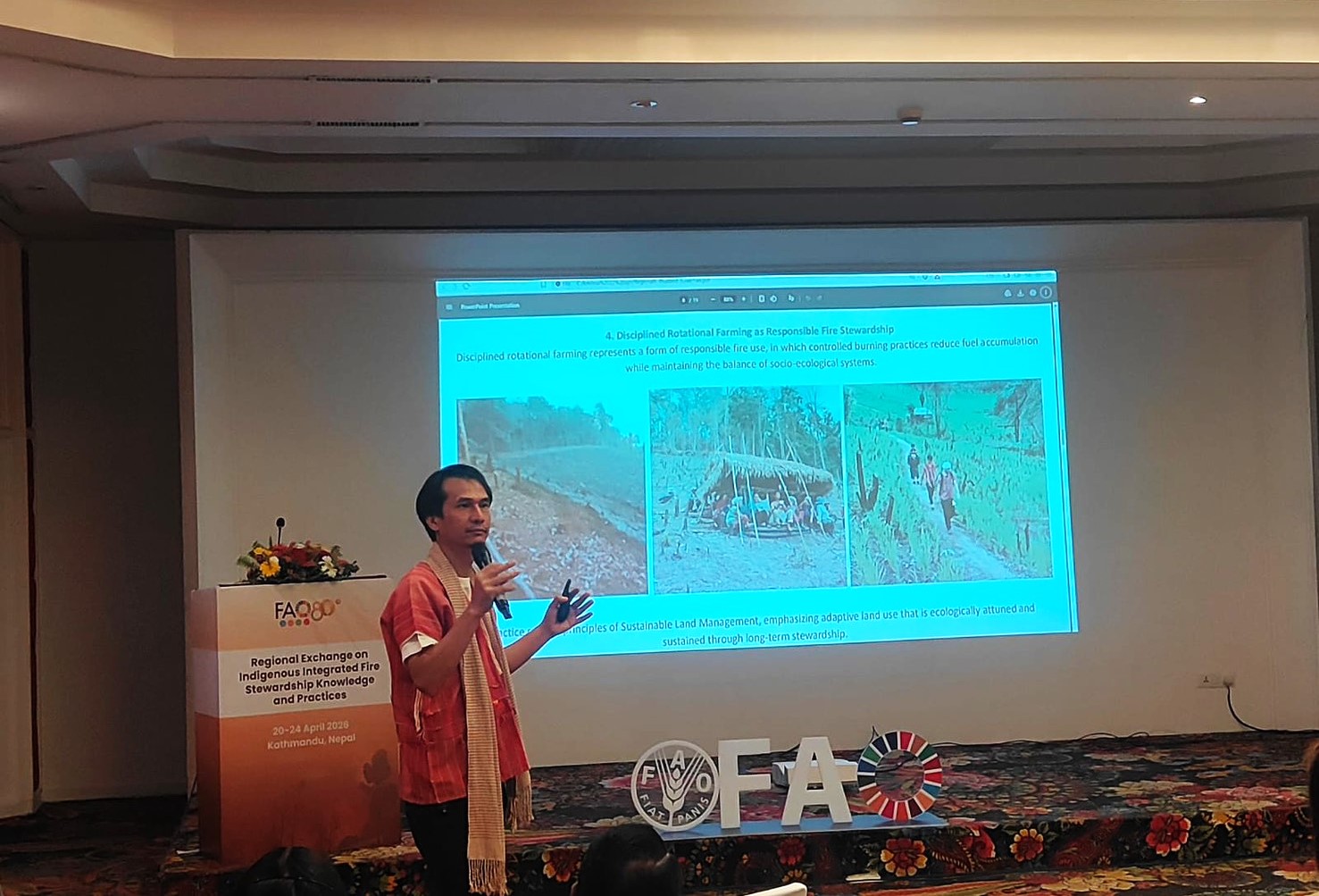 MFU Lecturer Showcases Indigenous Fire Management Knowledge at FAO Regional Forum in Nepal