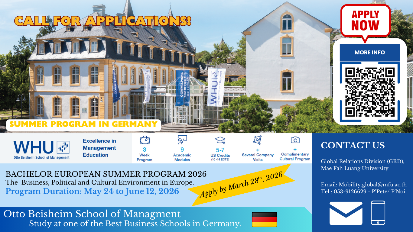 Call for application: Bachelor European Summer Program 2026 (Otto Beisheim School of Management, Germany!)