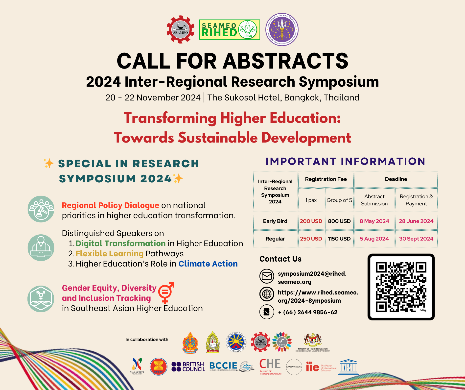 Call for Abstracts: SEAMEO RIHED’s 2024 Inter-Regional Research Symposium
